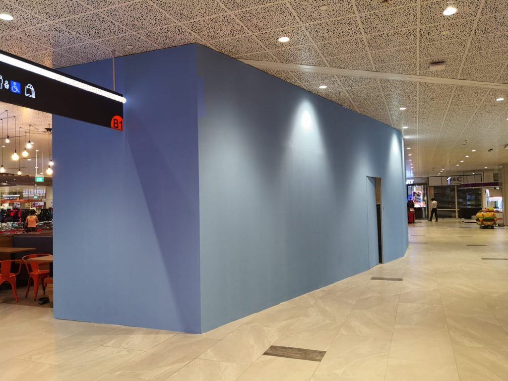 hoarding partition for shopping mall