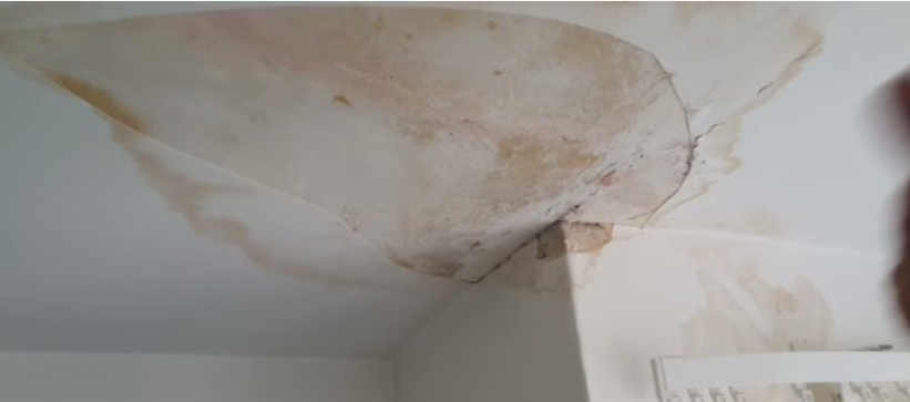 gypsum false ceiling stain repair
